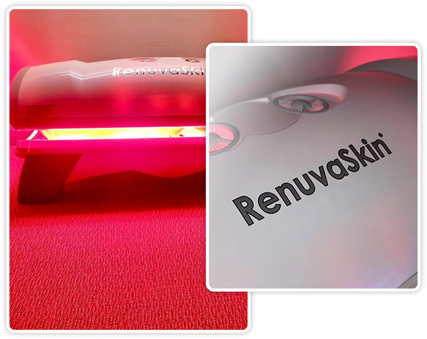 Red light therapy bed